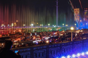 Inilah Jadwal Air Mancur Semarang Bridge Fountain Dinyalakan